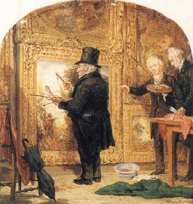 William Parrott J M W Turner at the Royal Academy,Varnishing Day Norge oil painting art